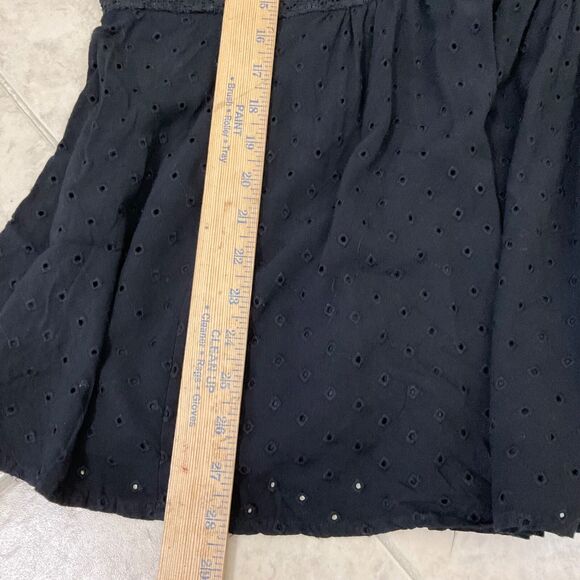 TORRID Sleeveless Eyelet V-Neck Women's Babydoll Blouse Top Size 3XL Black Fairy - Picture 8 of 13